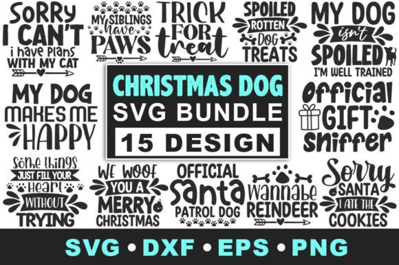 Christmas Dog Quotes SVG Bundle