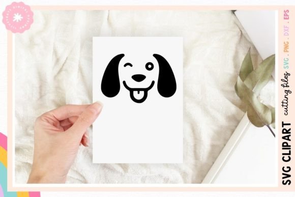 Cute Dog Face SVG Cut File Puppy PNG