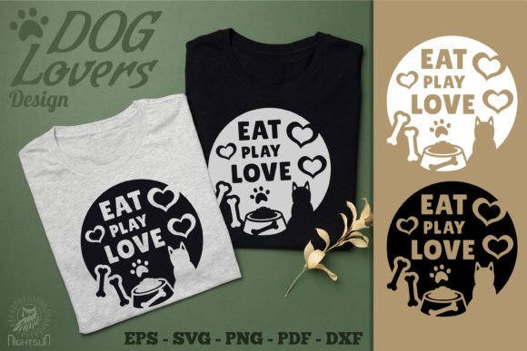 Eat Play Love Design SVG: A Designer’s Take on Dog Quote Embroidery