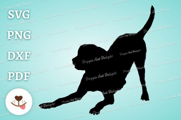 Playing Labrador Dog Silhouette SVG PNG: A Designer's Review